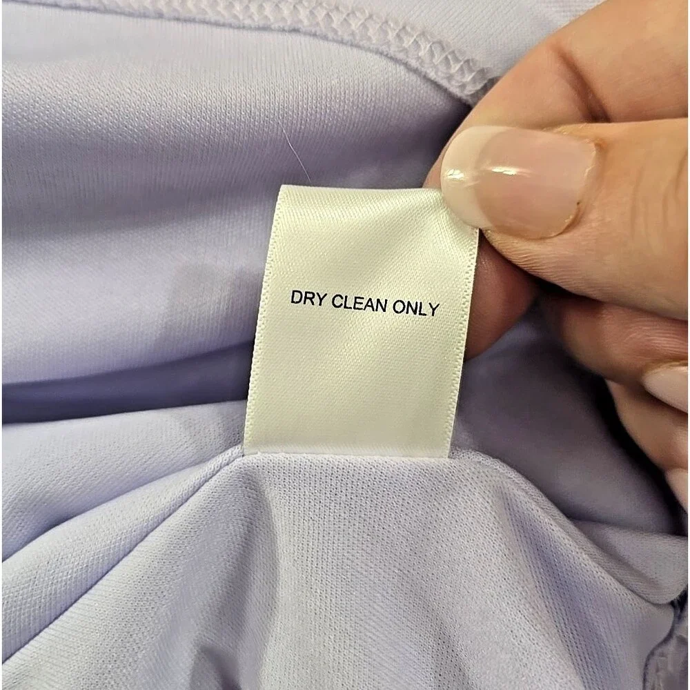 Altard State Fit Flare Linen Blend Sleeveless Dress Med Purple Bow Pastel Sweet - Picture 7 of 7